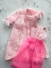 Vintage BARBIE PINK MOONBEAMS #1694 NIGHTGOWN & ROBE SET, MATTEL 1967