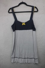 Simply Vera Wang Babydoll Dot Stripes Nightgown-Medium-Soft-Cozy Chic-Comfy