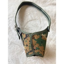 camo dog muzzle made of durable nylon material adjustable strap 5 NEW Green
