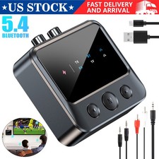 Bluetooth 5.4 Wireless Transmitter Receiver HiFi Audio Music Adapter AUX RCA ..