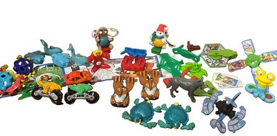 Kinder Surprise Mixed Lot of Figures Toys Used Many Piece Lot Kinder Joy Ferrero