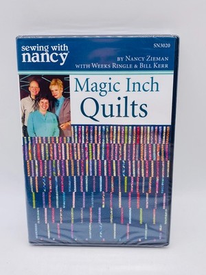 Sewing with Nancy Magic Inch Quilts DVD SN3020 Nancy Zieman, NEW SEALED.