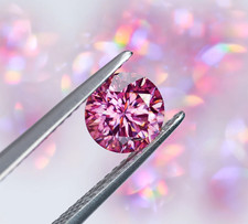 Certified Loose Lab Grown Pink Color Diamond 6 Ct Round Cut Clarity VVS1