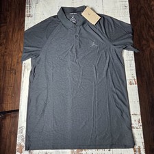 Nike Dri-Fit Air Jordan Golf Polo Shirt DZ0548-010 Size M Black