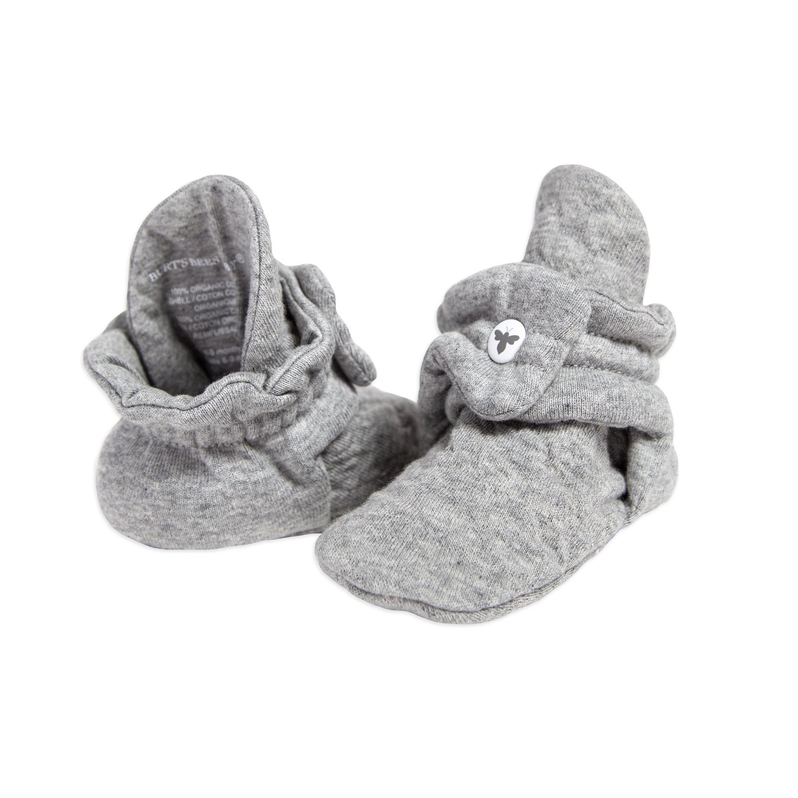 Burt's Bees Baby Girls Booties Organic Cotton Newborn Essent