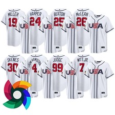 Men's USA Baseball White 2026 World Baseball Classic Home Stadium Jersey