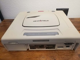 White Japanese Sega Saturn - CONSOLE ONLY-  Tested & Working [Read Description]