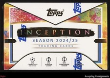 2024-25 Topps Inception UEFA Club Competitions Soccer Factory Sealed Hobby Box