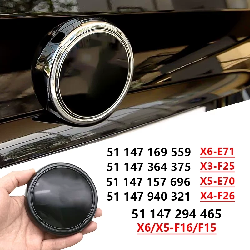 1 pieza ABS insignia trasera emblema logotipo para BMW X6 X5 X4 X3 E70 F15 E71 F16 F25 F26 coche L Foto 2 de 4