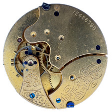Antique 6s 1903 Waltham 7 Jewel Mechanical Hunter Pocket Watch Movement J USA