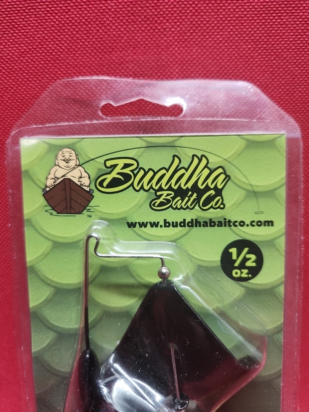 Buddha Bait Co. 1/2 oz Snooze Alarm Buzzbait Black / Black In Orignal Packaging! - Image 2