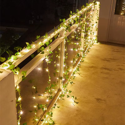 Ivy Leaves Fairy Lights Outdoor Garden String Light Garland