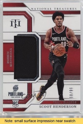 2023-24 National Treasures Rookie Materials 68/99 Scoot Henderson RC READ 10yl