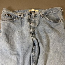Vintage 90's Lee Denim Jeans Made In USA Men's Size 38 x30 Faded 80’s?