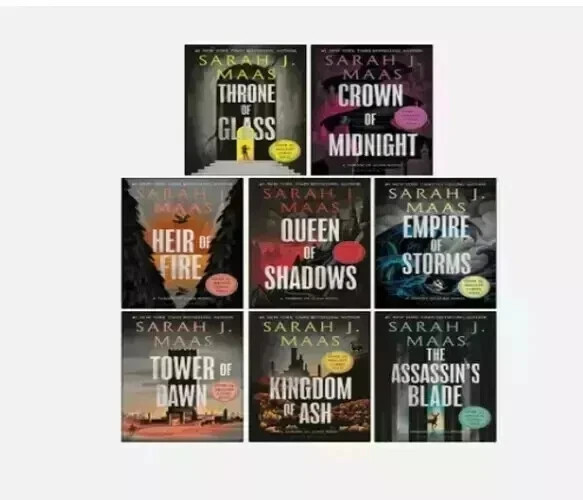 Throne Of Glass 8 book Set by Sarah J Maas Paperback UK 2