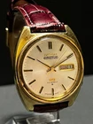 SEIKO 5 Actus 6106-8440R Automatic Day Date Gold Mens Watch Champagne White