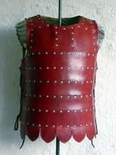 Halloween Medieval Brown leather Mercenarie Brigandine Armor Viking renaissance