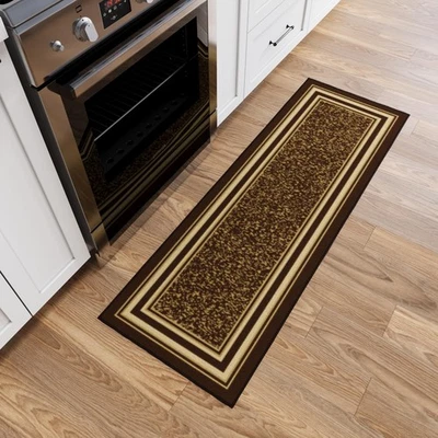 Ottomanson Kitchen Runner Rug 20" x 53" Non Slip Rubber Backed Kitchen Rug - Image 1 of 4
