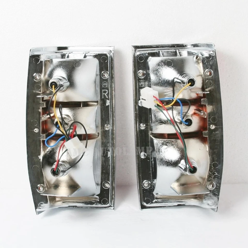 Set Chrome Rear Tail Lamp Light For Mitsubishi L200 Dodge Ram 50 Colt 1988 - 95 - Imagem 3 de 4