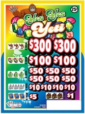 NEW .25c pull tickets YES YES YETI .25c - Instant Tabs