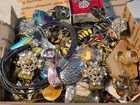 2 Lb Costume Jewelry VTG Modern Craft Junk Lot Wearable Stamped Untested Lot 9