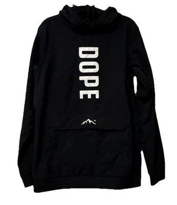 Dope Wylie Anorak Snowboard Jacket Medium Coat Ski Pullover Hooded Zip Pockets
