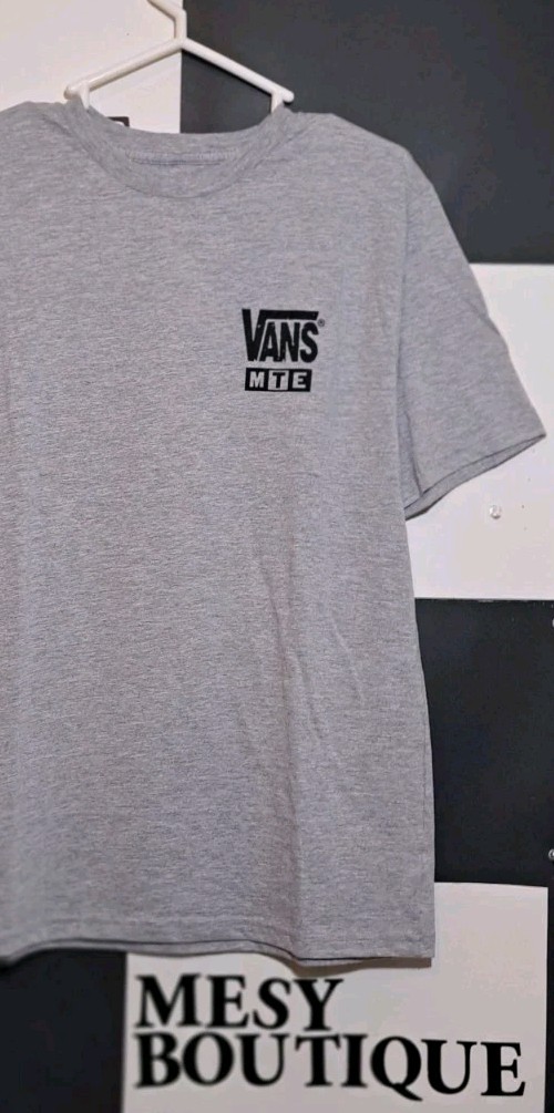 Vans Boys MTE Saberskull Short Sleeve Crew neck T-Shirt Grey Sz Large thumbnail 5