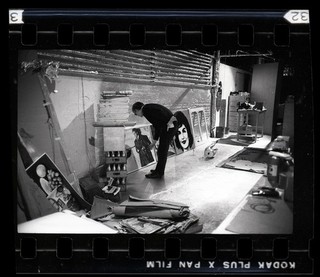 Andy Warhol Factory Studio Interior 1964 Rare Camera Negative by Peter Basch