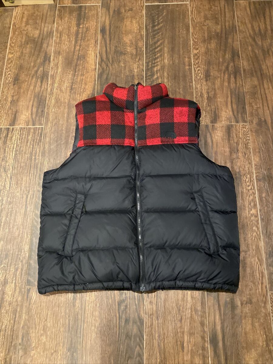 The North Face Nuptse 700 LUMBERJACK Red Plaid Down Puffer The North Face Nuptse 700 LUMBERJACK Red Plaid Down Puffer