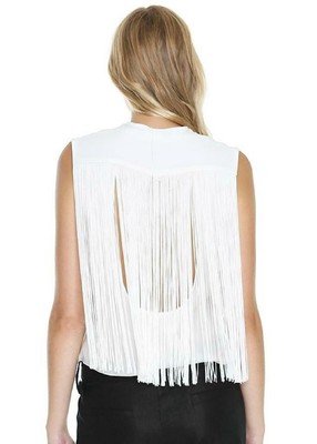 tibi structured crepe sleeveless blouse