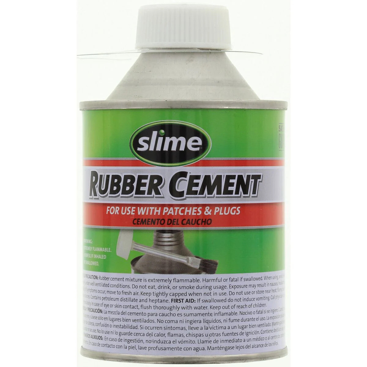 RUBBER CEMENT TYRE TUBE PATCH REPAIR GLUE COLD SOLUTION 236ml WITH