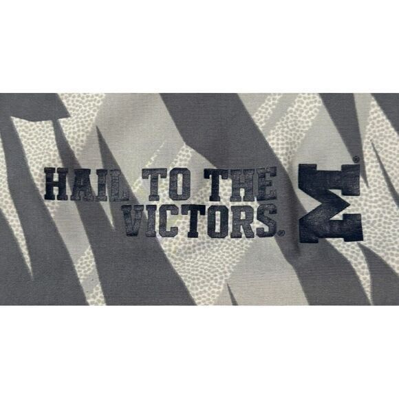 Michigan Wolverines Shirt Mens Adidas Small Gray Climalite Camo Long Sleeve NCAA