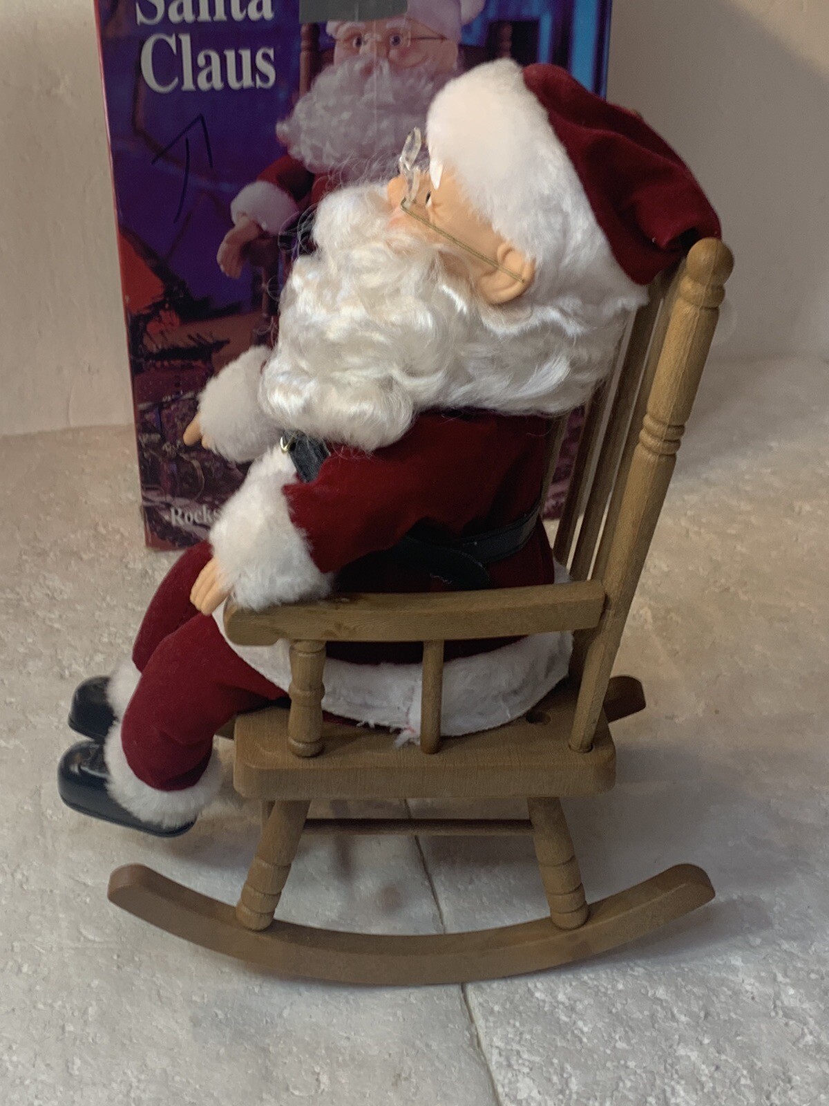 Santa Rocking Instrument VINTAGE Gemmy Rocking Santa Claus 16