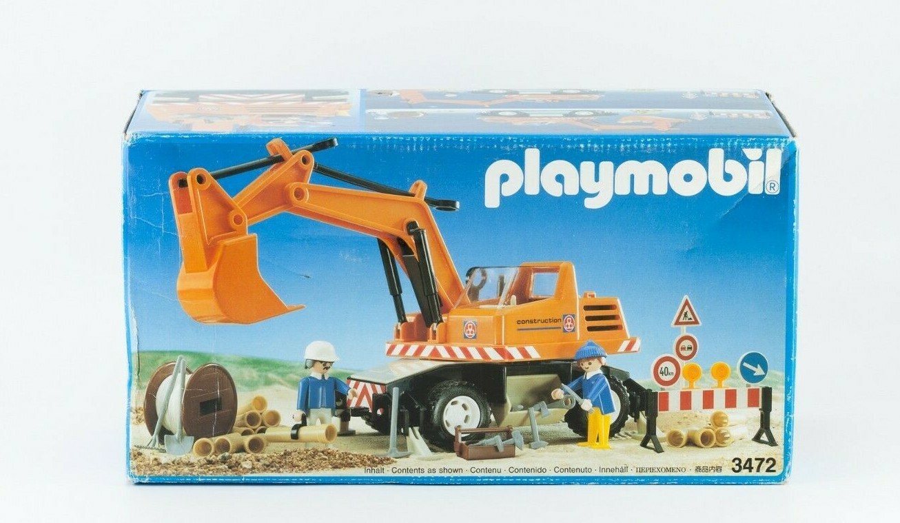 playmobil excavator