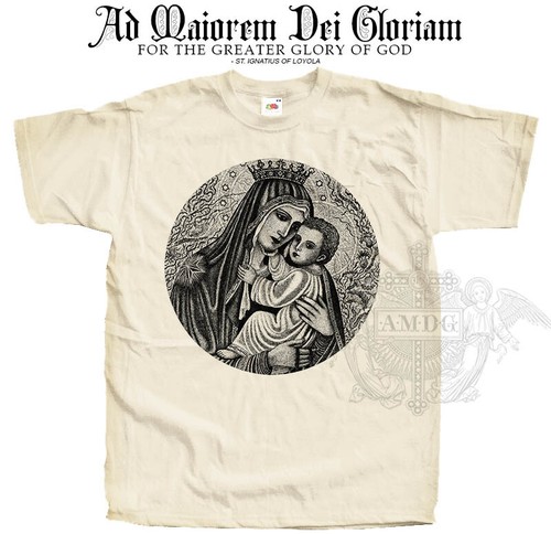 Catholic T-shirt Our Lady of Mount Carmel V4 Holy Mary Jesus God Sizes S - 5XL - Picture 4 of 12