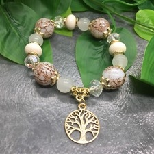 1 PC Bohemian Beaded Stackable 7.5" Plus Stretch Bracelet New Free Ship 5068