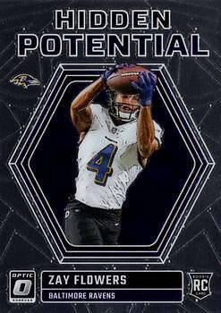 Zay Flowers 2023 Donruss Optic - Hidden Potential #HP-ZF - Baltimore Ravens