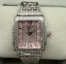 Michele Deco Madison 31 mm Pink Dial Silver Stainless Steel Watch MWW06G000040
