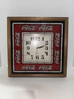 Vintage Coca-Cola Hanover Brand Quartz Wall Clock Wood Frame Working