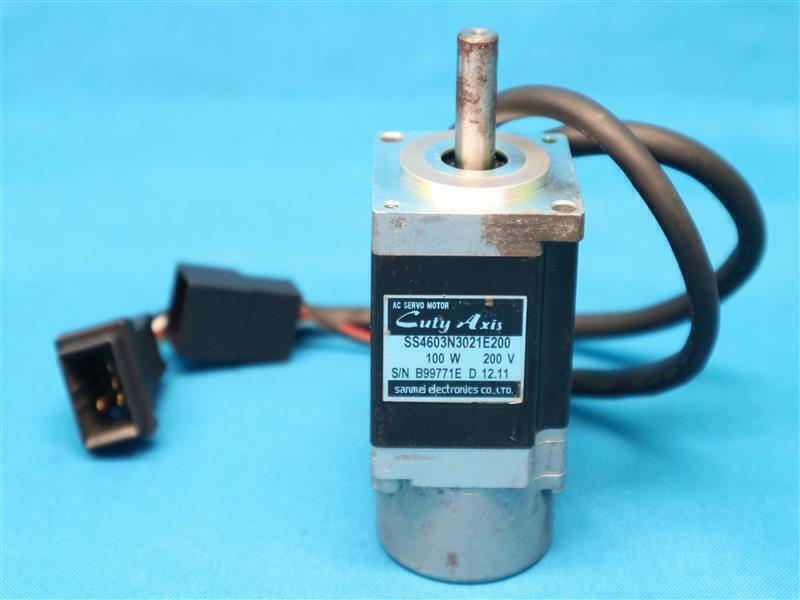 Sanmei Electronics Cuty Axis SS4603N3021E200 AC Servo Motor 100W