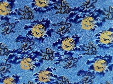 Cotton Quilt Fabric "Memoirs From China" Dragons Robert Kaufman by 1/2 Yard