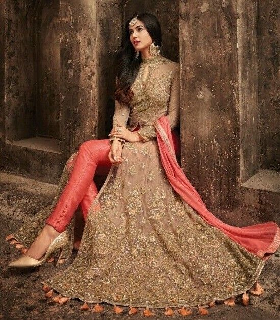 Red Ethnic Heavy Designer Wedding Anarkali Gown - Indian Heavy Anarkali  Lehenga Gowns Sharara Sarees Pakistani Dresses in USA/UK/Canada/UAE -  IndiaBoulevard