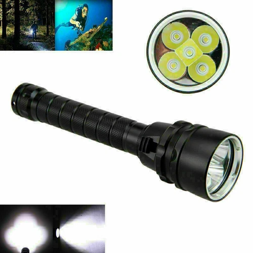 380000LM 5* LED Diving Torch UnderWater 220m Depth Waterproof Flashlight US - Picture 8 of 11