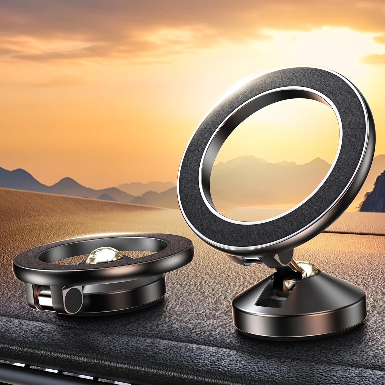 For iPhone Car Mount Magnetic Phone Holder for Car Dash 20 Strongest Magnets