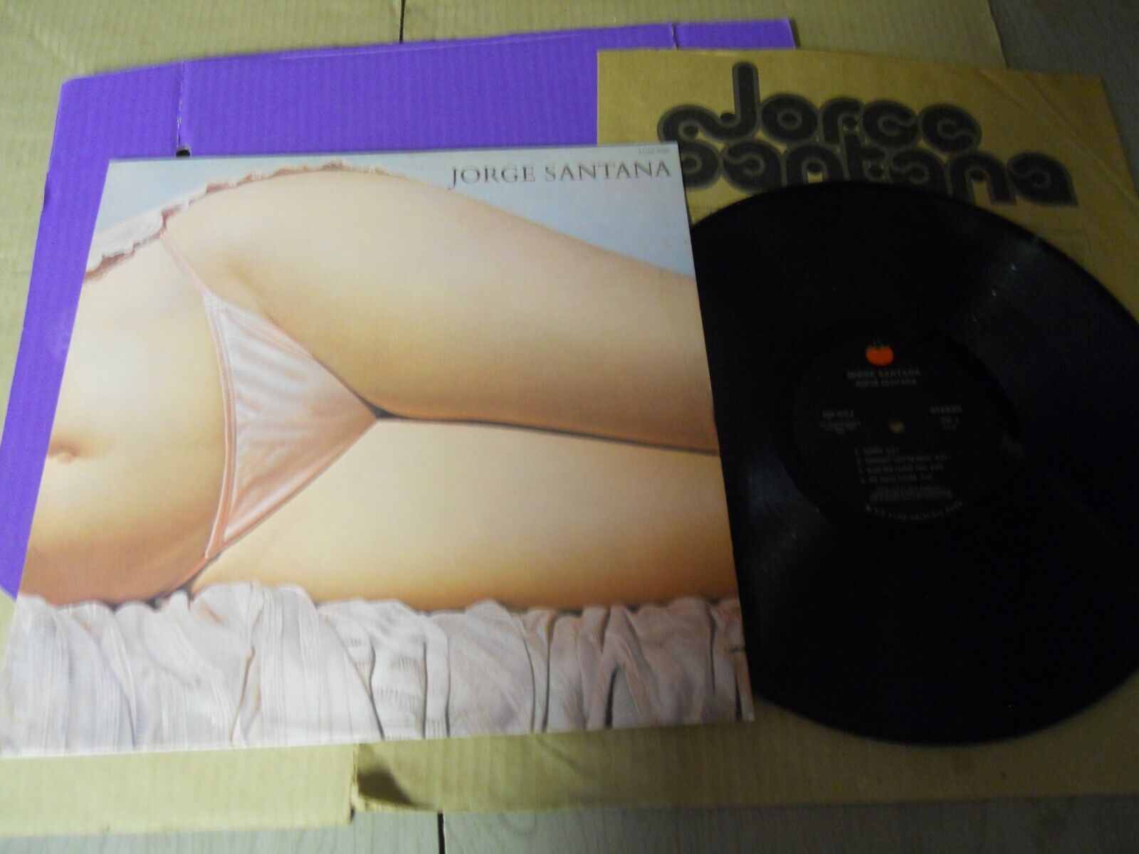 JORGE SANTANA-LATIN SOUL-ROCK LP ON TOMATO-CHEESECAKE COVER