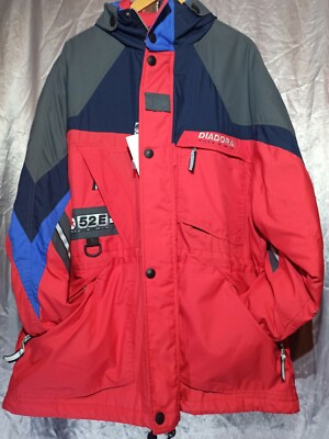 Diadora Skiline Jacke Gr XL Allwetterjacke neu  Wetterjacke Anorak Kapuze 2