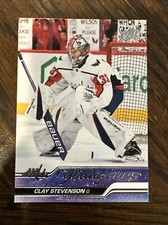 2023-24 UD Series 2 Washington Capitals Clay Stevenson Young Guns RC card #457