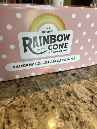 EMPTY BOX Original Rainbow Cone Ice Cream Shop Cake Roll Chicago Beverly Icon 26 - Picture 18 of 20