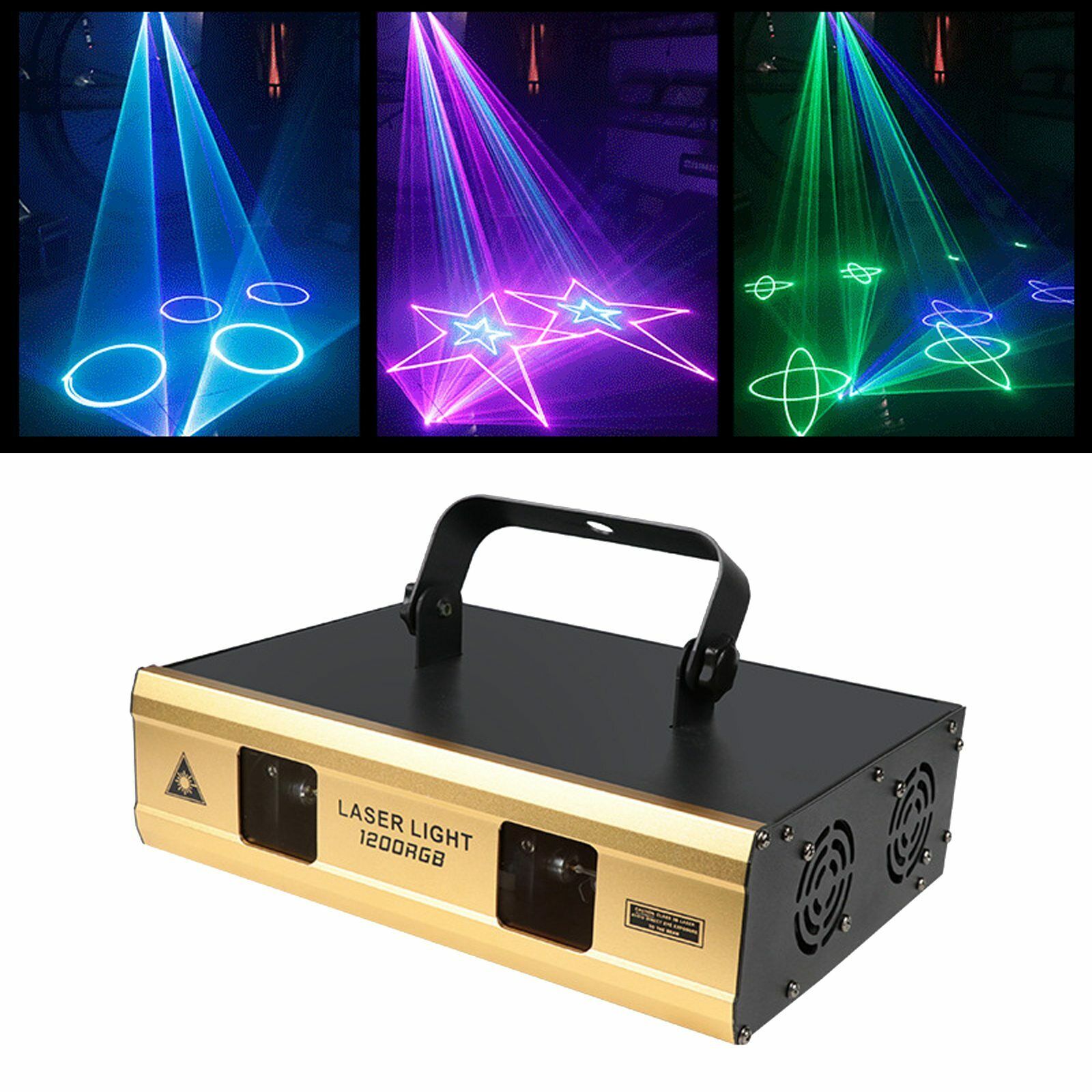1200mw RGB Dual Hole 256 Pattern Animation Laser Light DJ Stage Party Lights  | eBay
