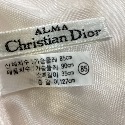 Camicia da notte Christian Dior vintage pizzo ricamato accento aperta davanti taglia M romana - Foto 5 di 10
